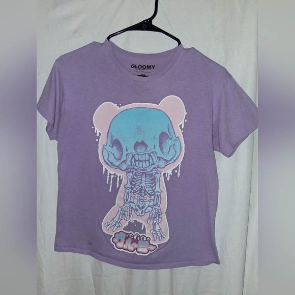 Skeleton Gloomy Bear T-Shirt The Naughty Grizzly XS 2021 - Picture 1 of 4